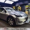 silver car wrap